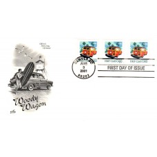 #3522 Woody Wagon Artcraft FDC