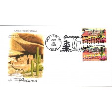 #3698 Greetings From Arizona Combo Artcraft FDC