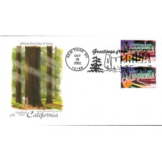 #3700 Greetings From California Combo Artcraft FDC