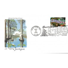 #3705 Greetings From Georgia Artcraft FDC