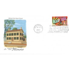 #3708 Greetings From Illinois Artcraft FDC