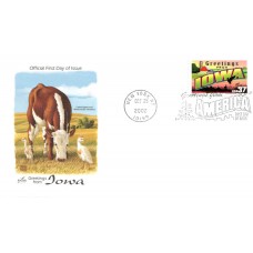 #3710 Greetings From Iowa Artcraft FDC