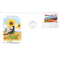 #3711 Greetings From Kansas Artcraft FDC