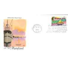 #3715 Greetings From Maryland Artcraft FDC