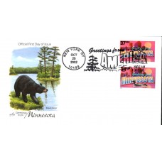 #3718 Greetings From Minnesota Combo Artcraft FDC