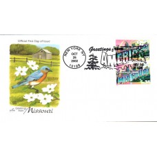 #3720 Greetings From Missouri Combo Artcraft FDC