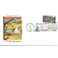#3724 Greetings From New Hampshire Artcraft FDC