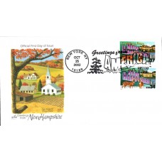 #3724 Greetings From New Hampshire Combo Artcraft FDC