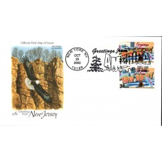 #3725 Greetings From New Jersey Combo Artcraft FDC