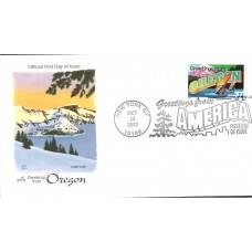 #3732 Greetings From Oregon Artcraft FDC