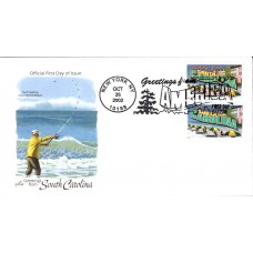 #3735 Greetings From South Carolina Combo Artcraft FDC