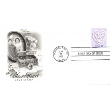 #4151 Love - Silver Heart Artcraft FDC