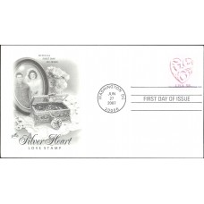 #4152 Love - Silver Heart Artcraft FDC