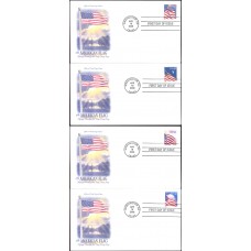 #4244-47 US Flags Artcraft FDC Set