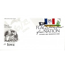 #4291 FOON: Iowa Flag Artcraft FDC