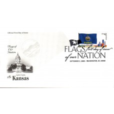 #4292 FOON: Kansas Flag Artcraft FDC