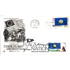 #4293 FOON: Kentucky Flag PNC Dual Artcraft FDC