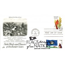 #4293 FOON: Kentucky Flag PNC Dual Artcraft FDC