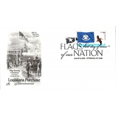 #4294 FOON: Louisiana Flag Artcraft FDC