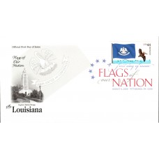 #4294 FOON: Louisiana Flag Artcraft FDC