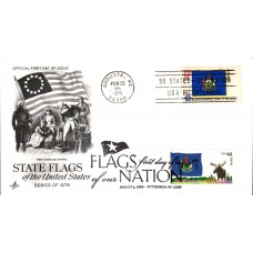 #4295 FOON: Maine Flag Dual Artcraft FDC