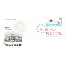 #4297 FOON: Massachusetts Flag Artcraft FDC