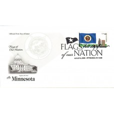 #4299 FOON: Minnesota Flag Artcraft FDC