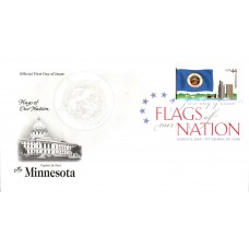 #4299 FOON: Minnesota Flag Artcraft FDC