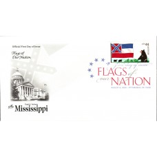 #4300 FOON: Mississippi Flag Artcraft FDC