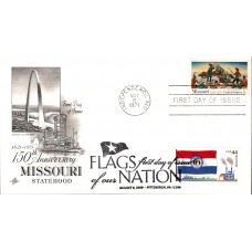 #4301 FOON: Missouri Flag Dual Artcraft FDC