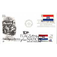 #4301 FOON: Missouri Flag Dual Artcraft FDC