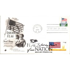 #4302 FOON: US Flag Dual Artcraft FDC