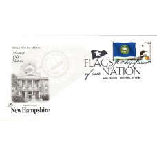 #4307 FOON: New Hampshire Flag Artcraft FDC