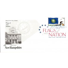 #4307 FOON: New Hampshire Flag Artcraft FDC