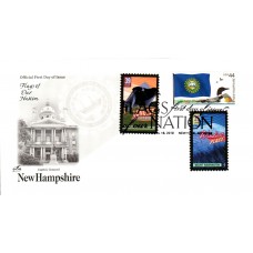 #4307 FOON: New Hampshire Flag Combo Artcraft FDC