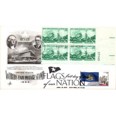 #4310 FOON: New York Flag Dual Artcraft FDC