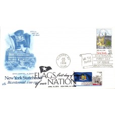 #4310 FOON: New York Flag Dual Artcraft FDC