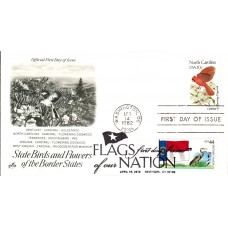 #4311 FOON: North Carolina Flag Dual Artcraft FDC