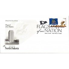 #4312 FOON: North Dakota Flag Artcraft FDC