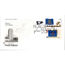 #4312 FOON: North Dakota Flag Combo Artcraft FDC