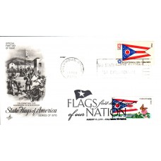 #4314 FOON: Ohio State Flag Dual Artcraft FDC