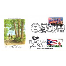 #4314 FOON: Ohio State Flag Dual Artcraft FDC