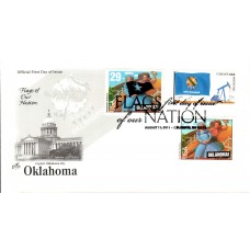 #4315 FOON: Oklahoma State Flag Combo Artcraft FDC