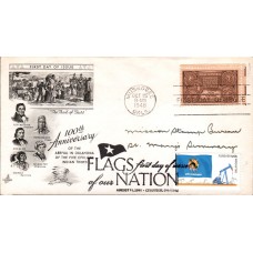 #4315 FOON: Oklahoma State Flag Dual Artcraft FDC