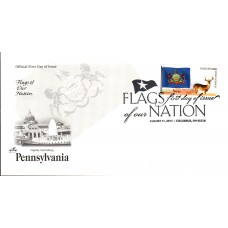 #4317 FOON: Pennsylvania State Flag Artcraft FDC