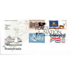 #4317 FOON: Pennsylvania State Flag Combo Artcraft FDC