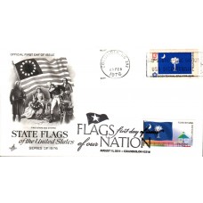 #4320 FOON: South Carolina State Flag Dual Artcraft FDC