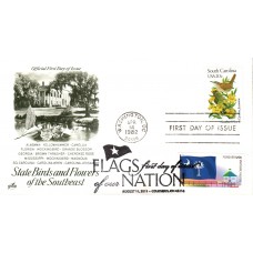 #4320 FOON: South Carolina State Flag Dual Artcraft FDC