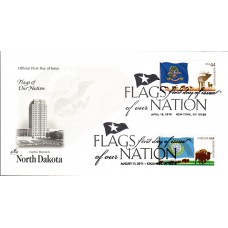 #4321 FOON: South Dakota State Flag Dual Artcraft FDC