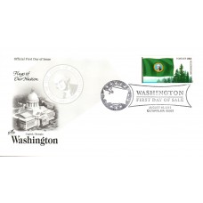 #4328 FOON: Washington State Flag Artcraft FDC